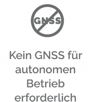 Kein GNSS für autonomen Betrieb erforderlich