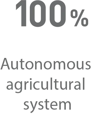 100% Autonomous agricultural system