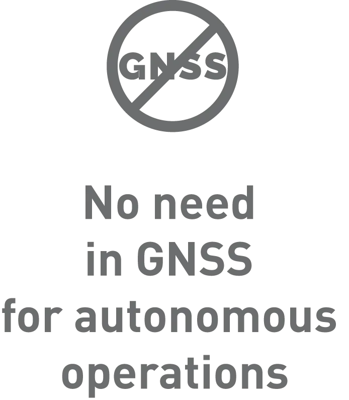 No need in GNSS for autonomous operations